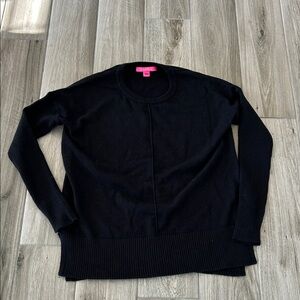 Lilly Pulitzer Black Crew Neck Sweater